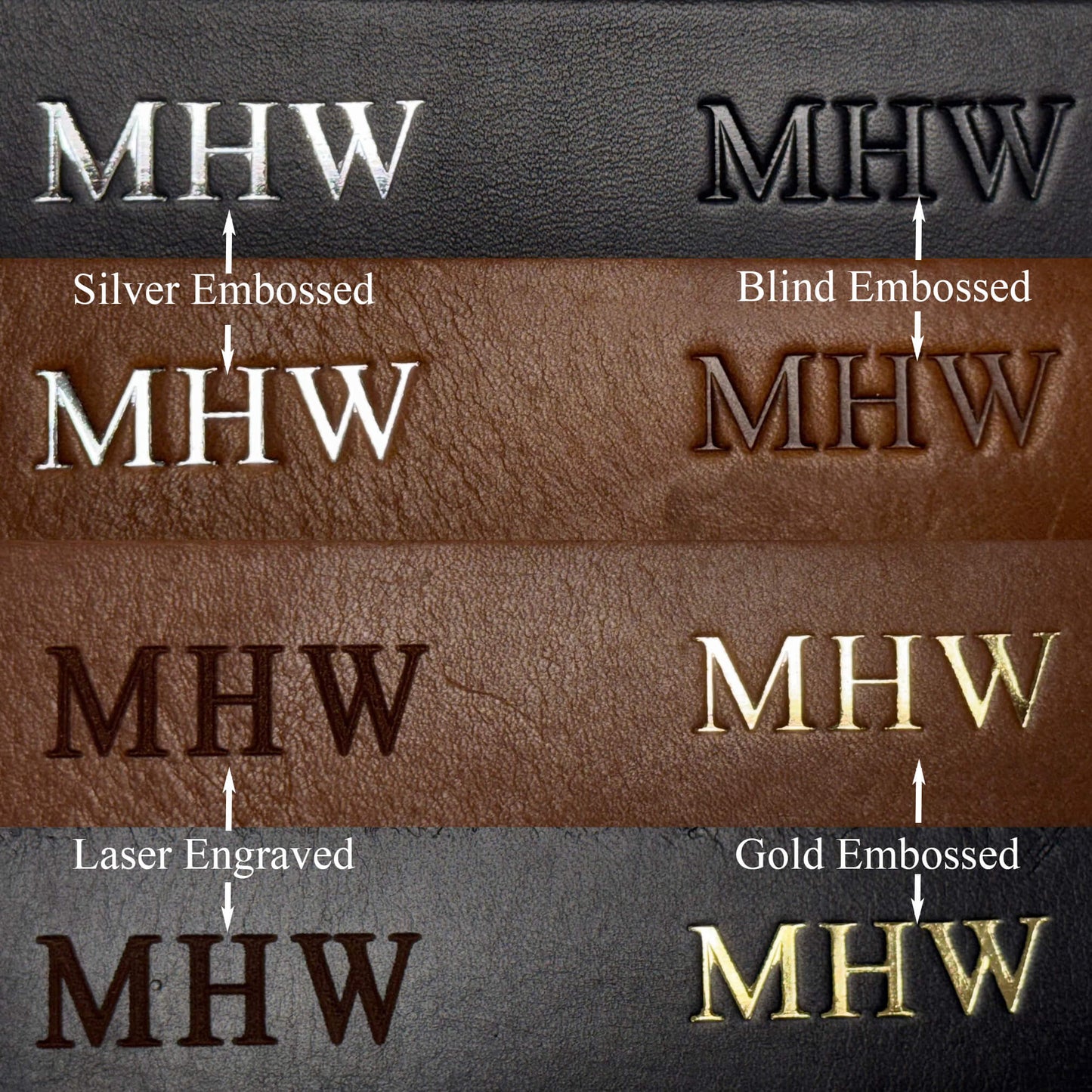 Leather Wallet Trifold in Tan