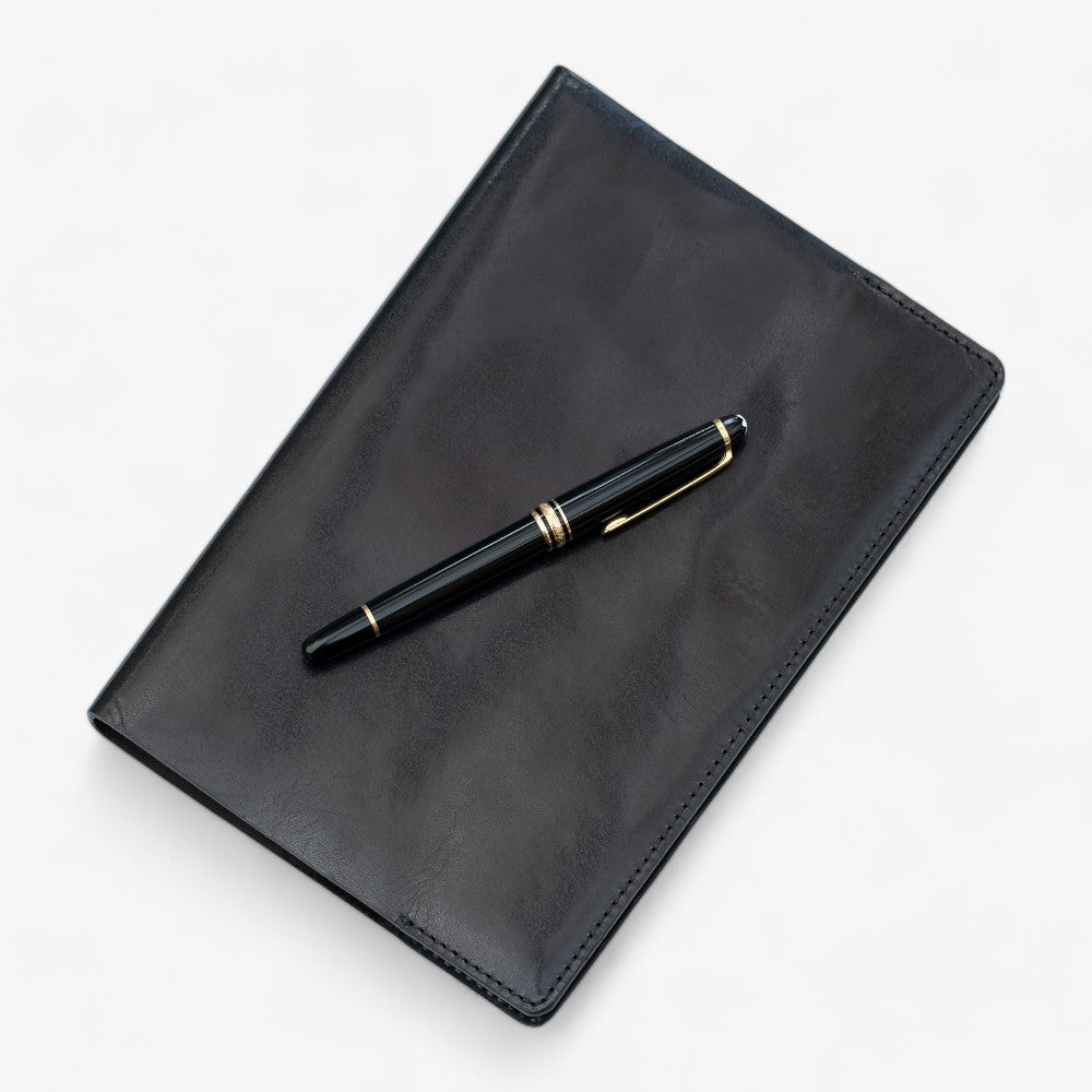 Black Leather Journal Cover