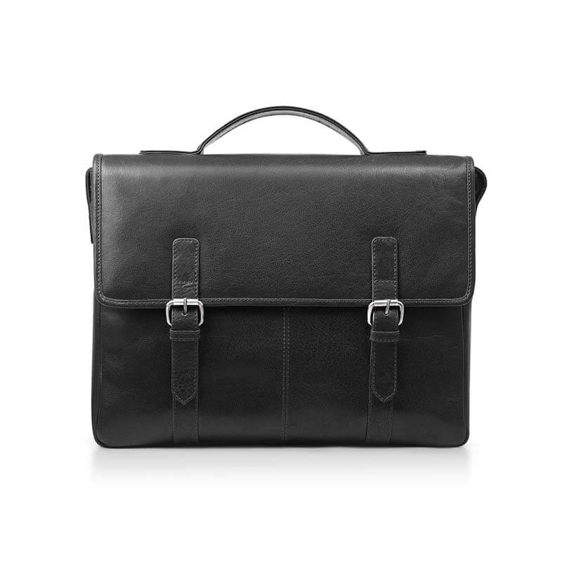 Leather Satchel Briefcase Bridge
