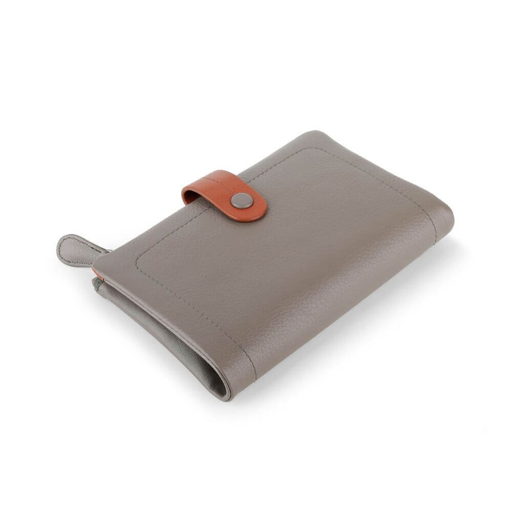 Capri Multi coloured medium bi fold purse – 6800 Taupe side