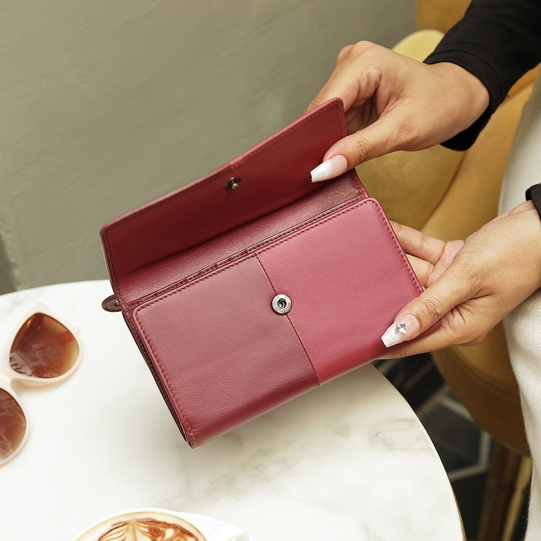 Clara Flapover Purse 6101 CLT:RASP 07