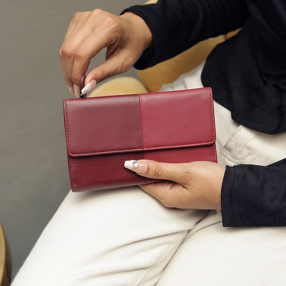 Clara Flapover Purse 6101 CLT:RASP 09