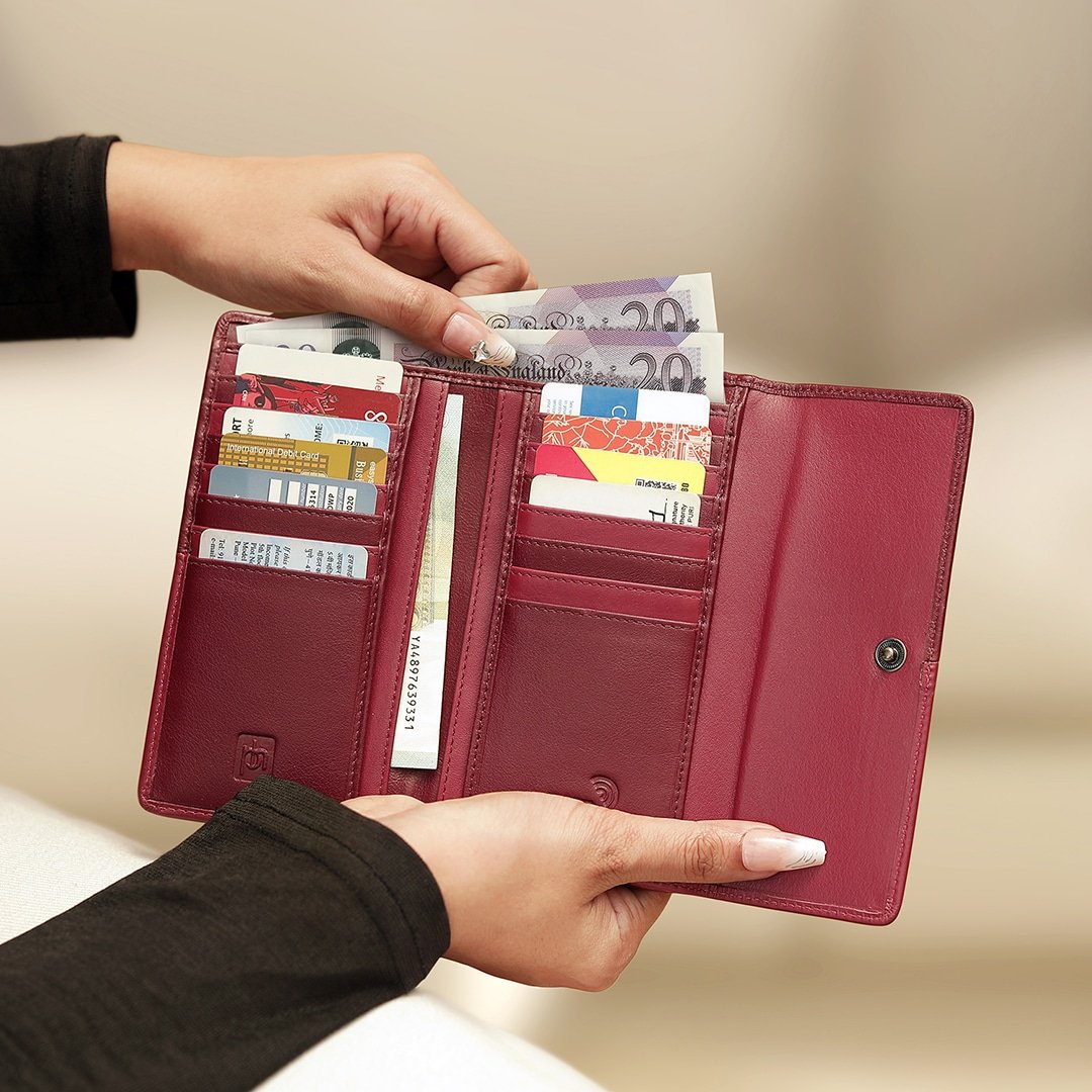 Clara Flapover Purse 6101 CLT:RASP 10