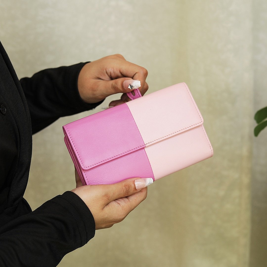 Clara Flapover Purse 6101 PINK 09