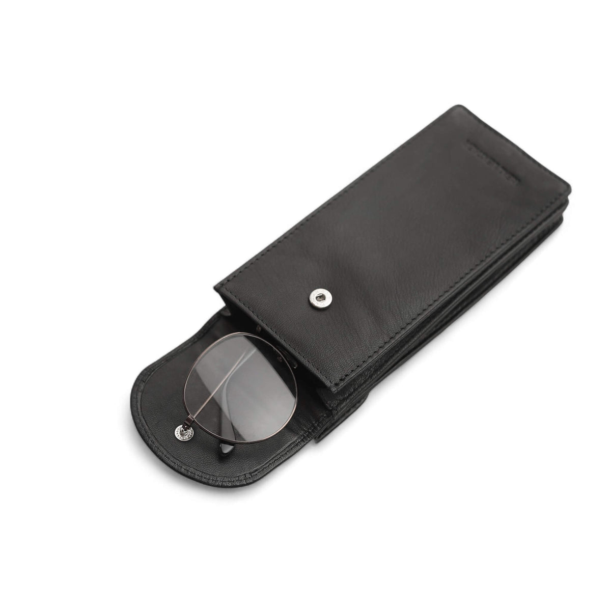 Double Leather Glasses Case - soft leather case for two pairs of glasses