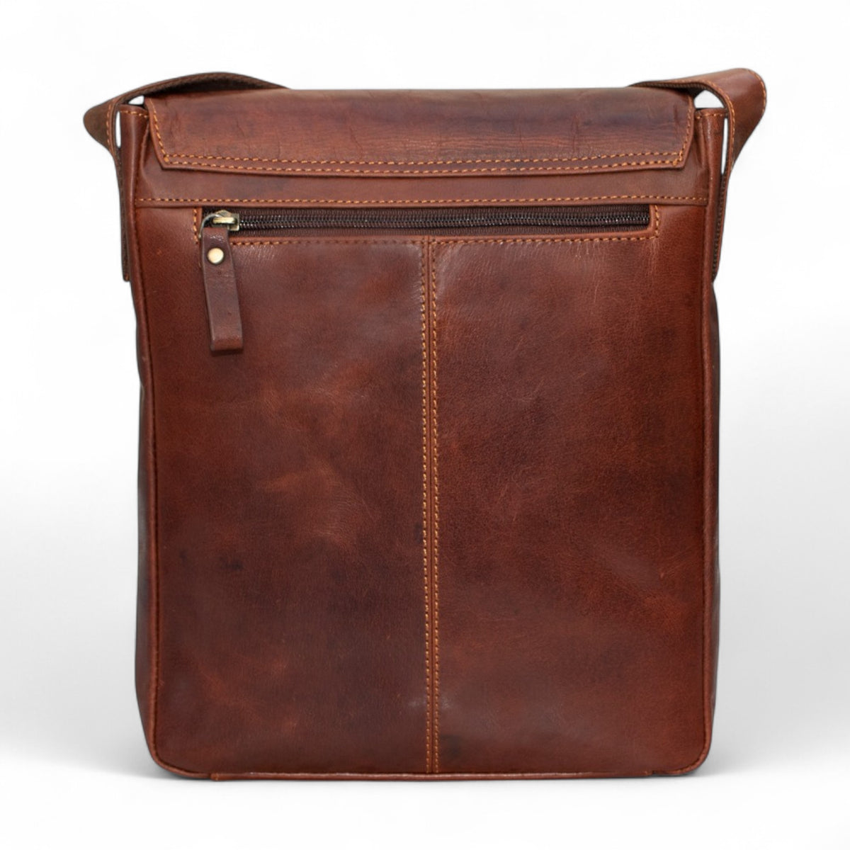 Essential Messenger Bag - leather messenger bag with adjustable strap