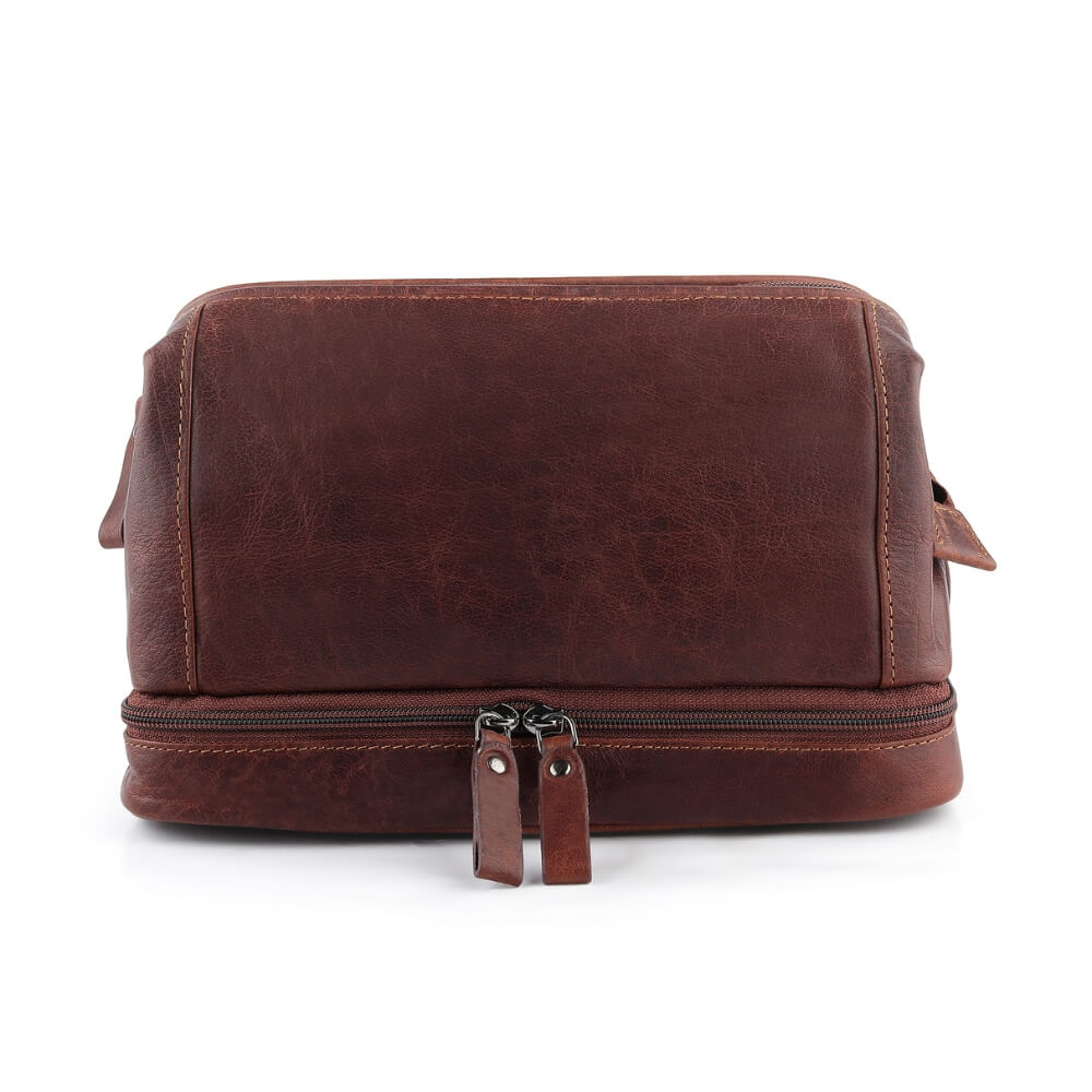 Essential Washbag - genuine leather toiletry bag