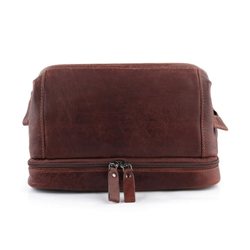 Essential Washbag - genuine leather toiletry bag