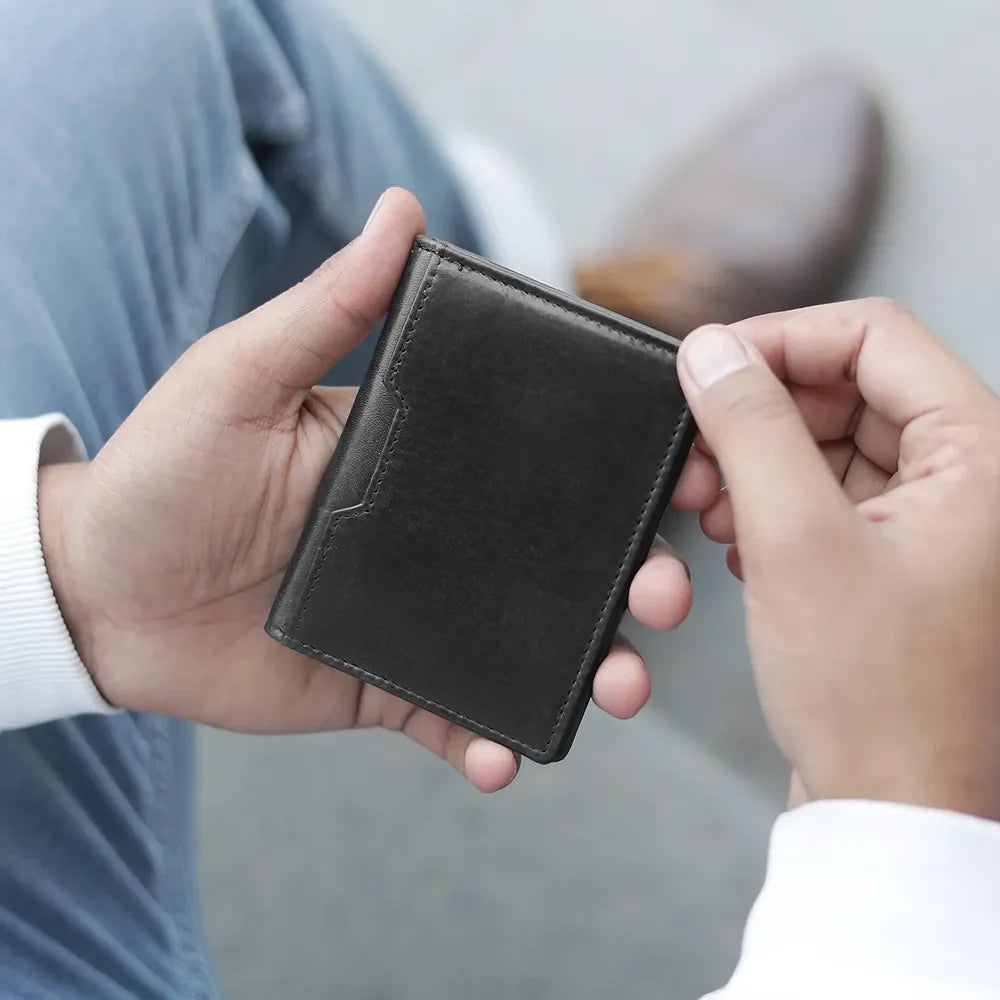 Leather Credit Cardholder – Diego Alperto Black 03