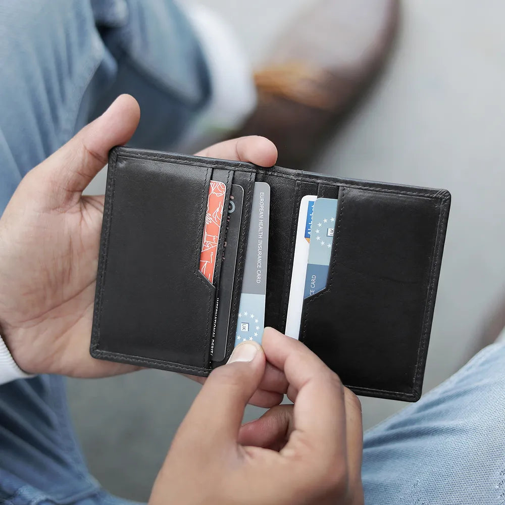 Leather Credit Cardholder – Diego Alperto Black 04