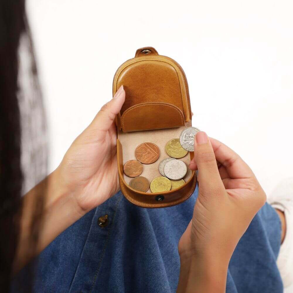 Leather Horseshoe Coin Purse Mayfair 2507 (3)