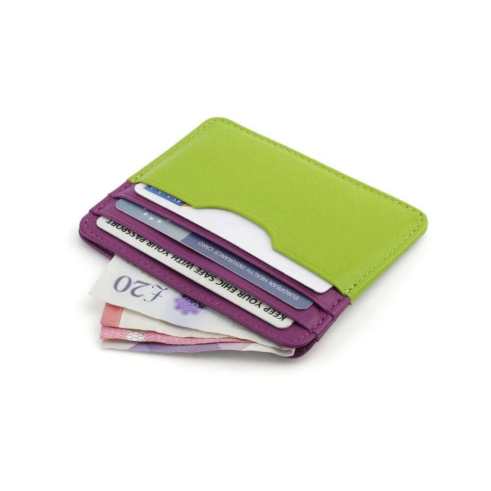 Leather Lined Cardholder Rio 785 – Fuchsia (2)