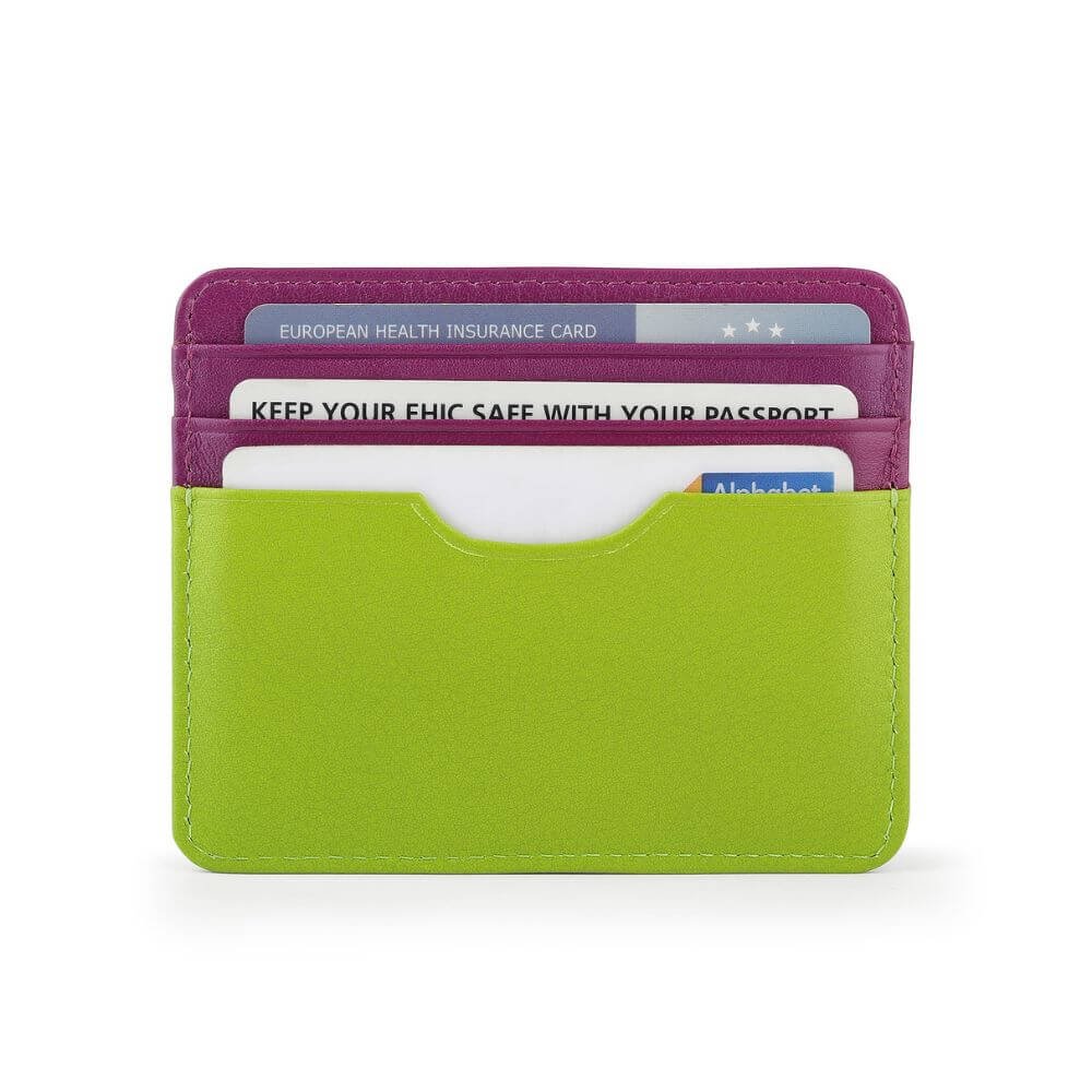 Leather Lined Cardholder Rio 785 – Fuchsia