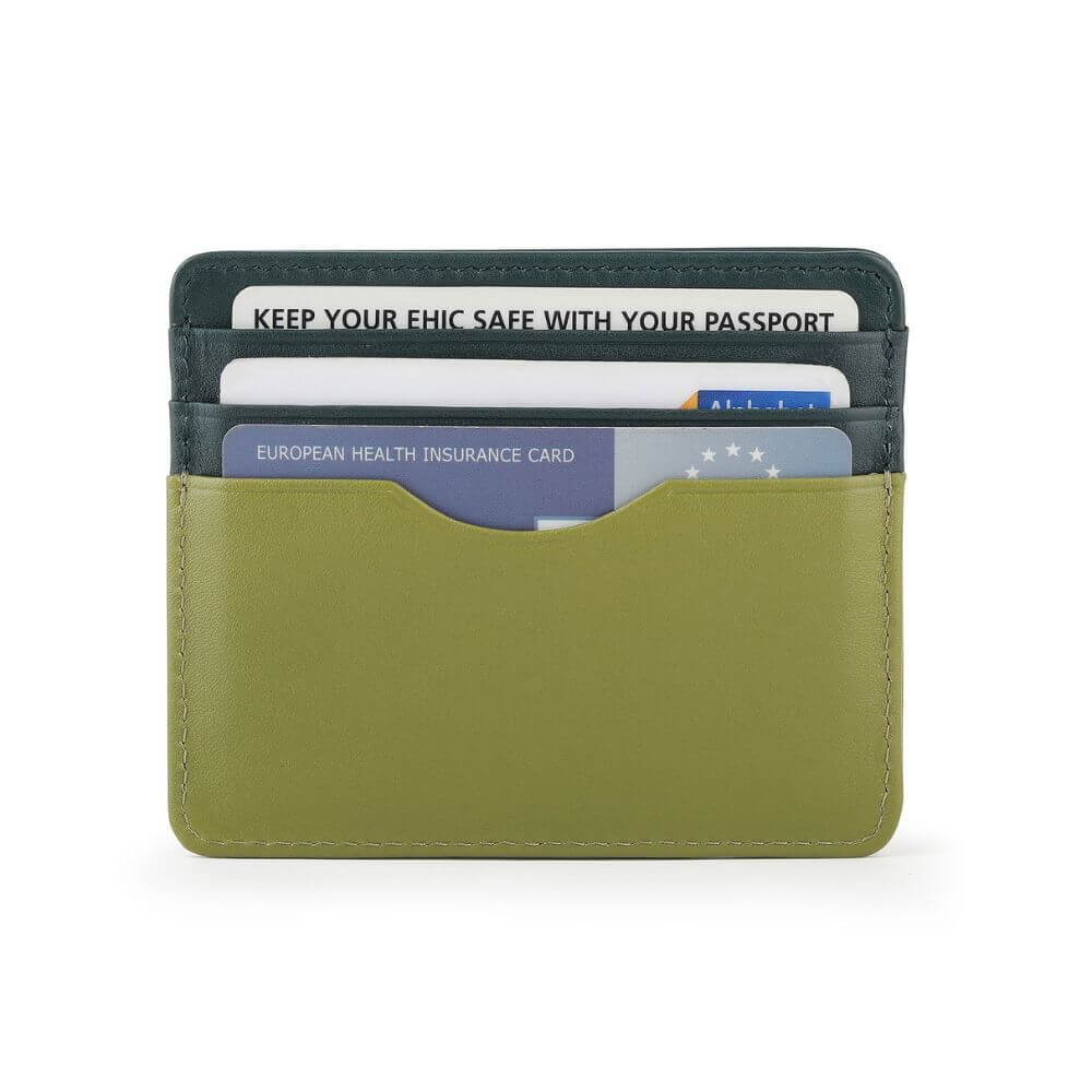 Leather Lined Cardholder Rio 785 – Green