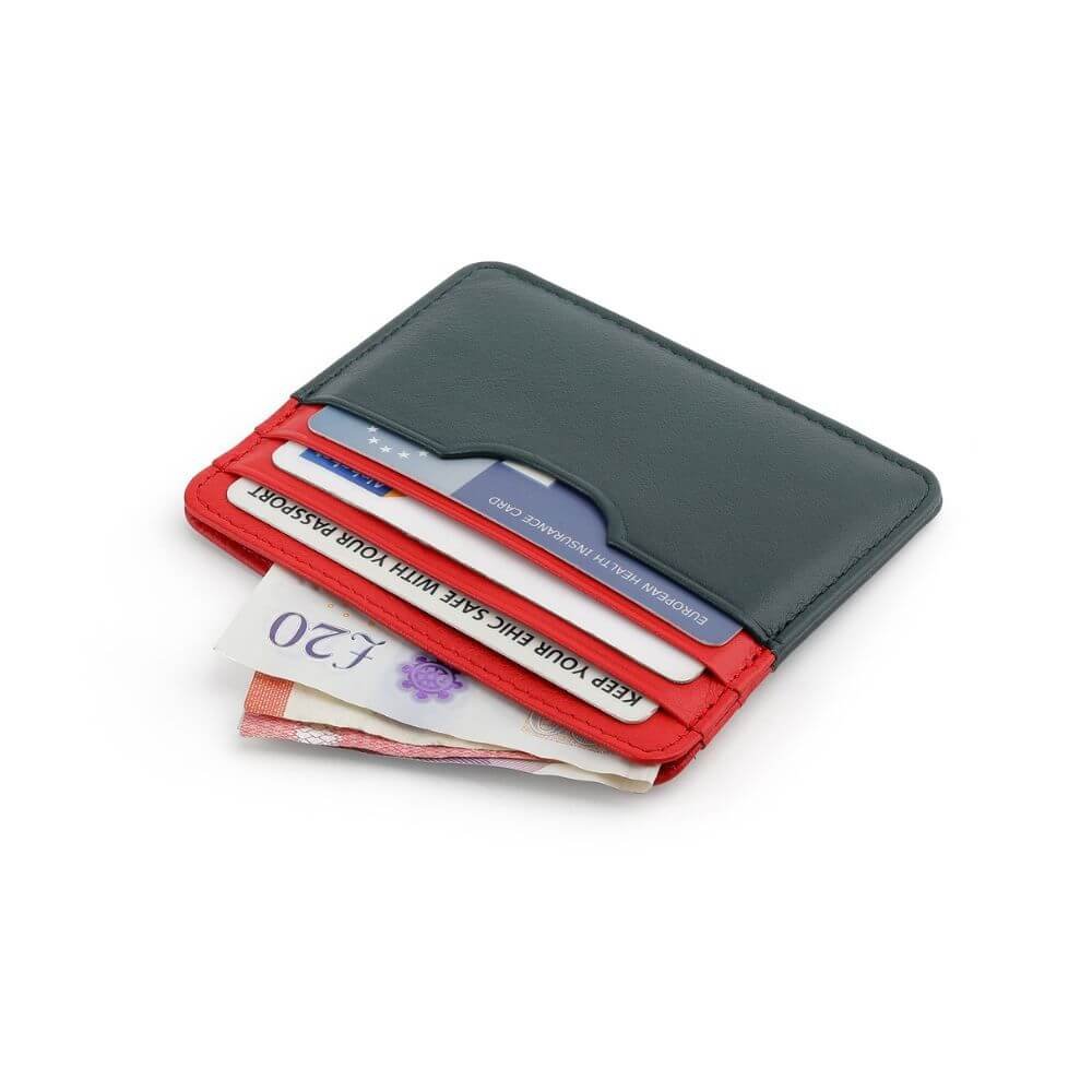 Leather Lined Cardholder Rio 785 – Red