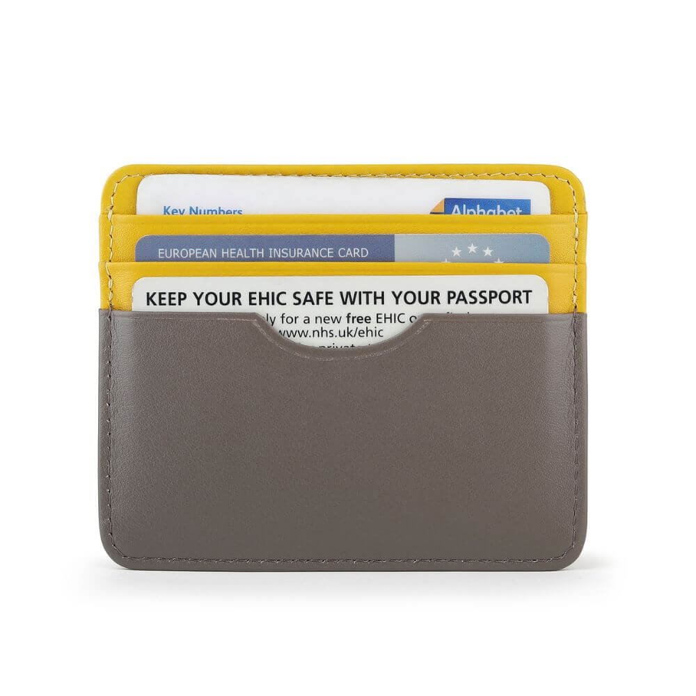 Leather Lined Cardholder Rio 785 – Yellow (2)