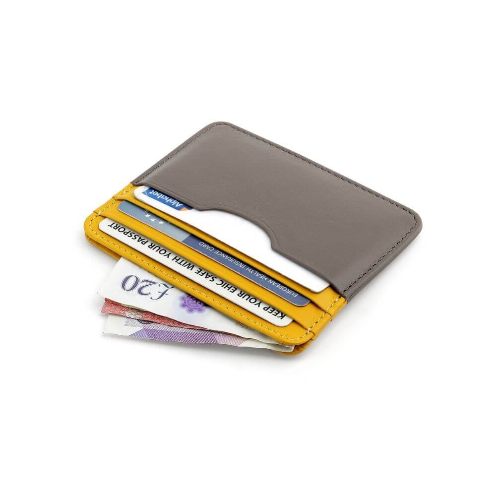 Leather Lined Cardholder Rio 785 – Yellow (3)