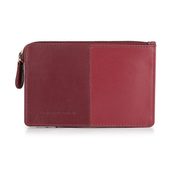Clara Leather Zipped Card Holder Wallet