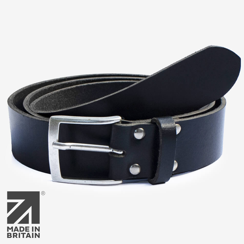 Full Grain Leather Belt for Men 40 mm - Made in Britain